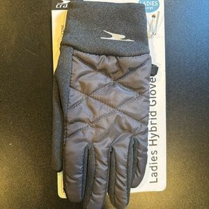 NWT. Crane - Ladies Hybrid Gloves - Grey/Large